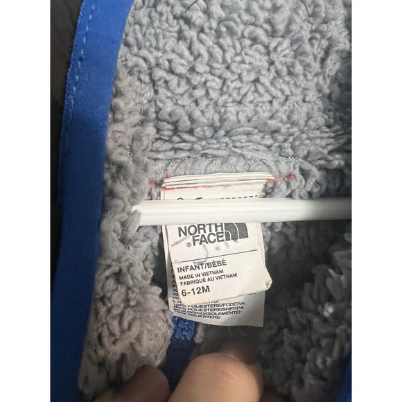The North Face Hooded Sherpa Lined Puffy Jacket Infant Infant Boys 6-12m Stained - Picture 3 of 7
